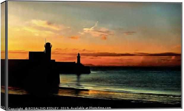 "Sunset at Whitehaven" Canvas Print by ROS RIDLEY