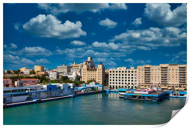 Port in Old San Juan Print by Darryl Brooks