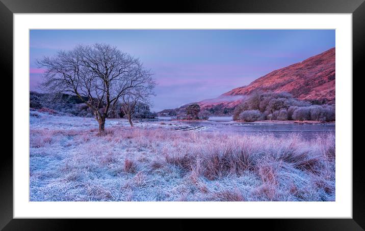 Frosty morning at Loch Awe Framed Mounted Print by George Robertson
