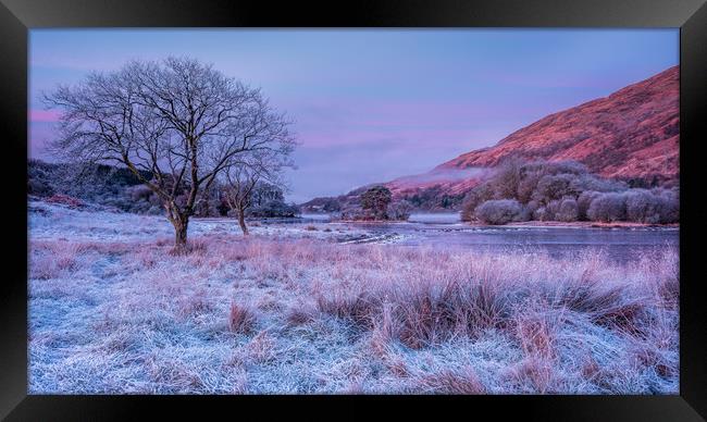 Frosty morning at Loch Awe Framed Print by George Robertson