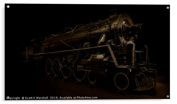 KF 607 600 Series China Railways Acrylic by Scott K Marshall