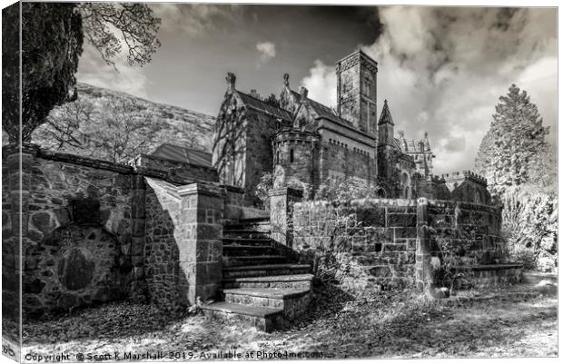 St Conan's Exterior Infrared Canvas Print by Scott K Marshall