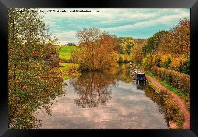 Autumn by Stockers Lock Framed Print by Chris Day