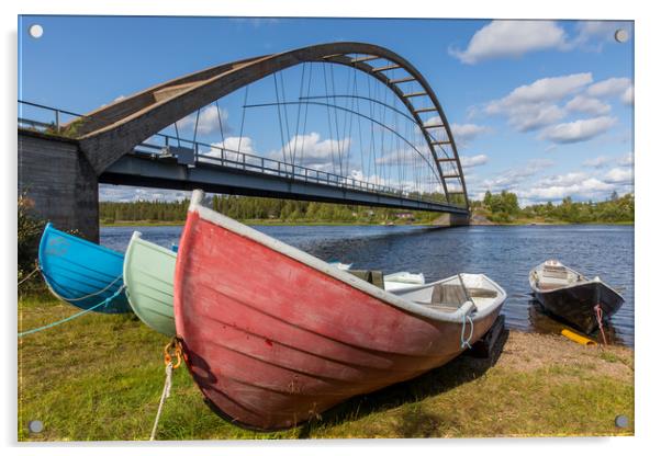 Kiruna bridge Acrylic by Thomas Schaeffer
