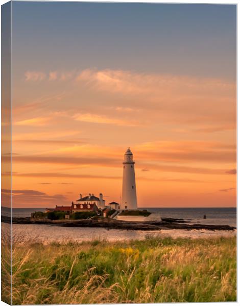 Evening portrait St Mary's at sunset Canvas Print by Naylor's Photography