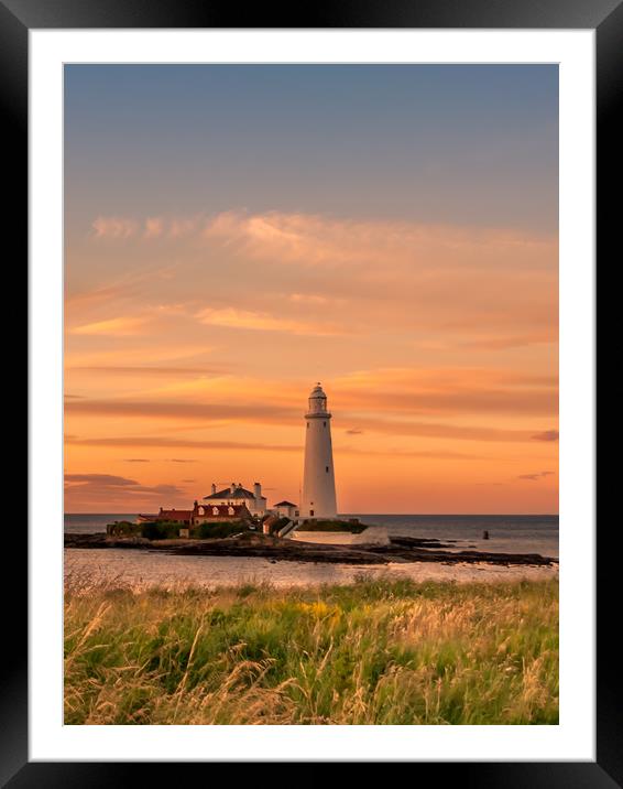 Evening portrait St Mary's at sunset Framed Mounted Print by Naylor's Photography