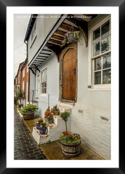  Interesting doorway in St Albans, England. Framed Mounted Print by Robert Murray