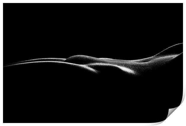 Nude woman bodyscape 37 Print by Johan Swanepoel