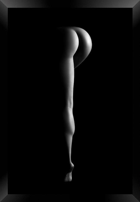 Nude woman bodyscape 38 Framed Print by Johan Swanepoel