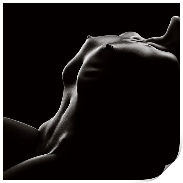 Nude woman bodyscape 42 Print by Johan Swanepoel