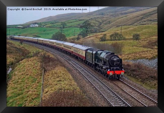 46100 Royal Scot at Copy Pit Framed Print by David Birchall