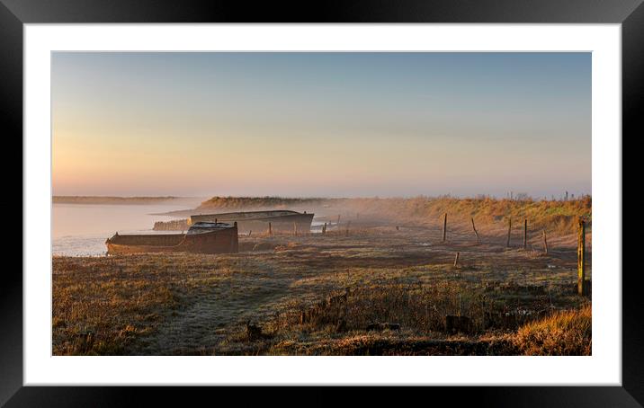 Orford Quay at Sunrise Framed Mounted Print by Robbie Spencer