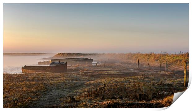 Orford Quay at Sunrise Print by Robbie Spencer