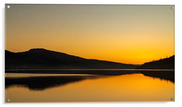 Winter Sunset on Loch Fyne Acrylic by Rich Fotografi 