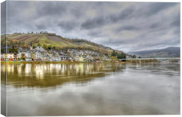 Across the Moselle Canvas Print by Valerie Paterson