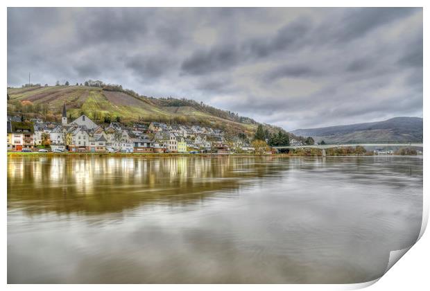 Across the Moselle Print by Valerie Paterson