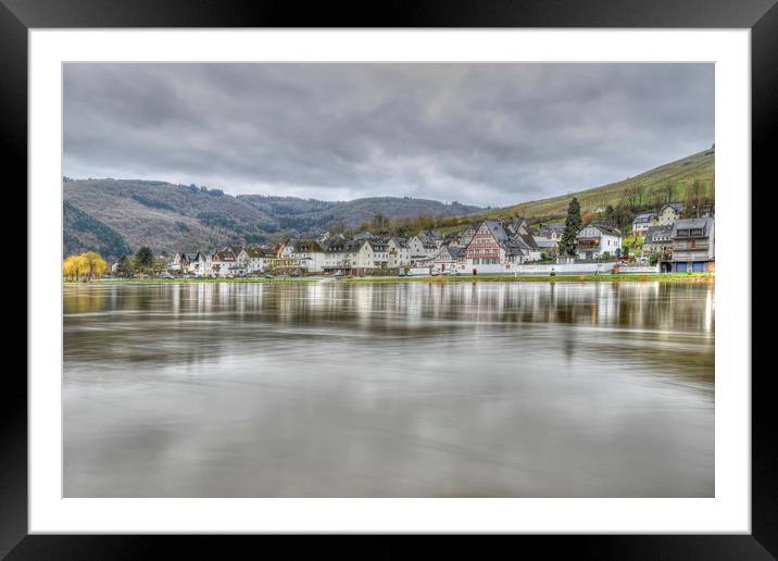 Across the Moselle Framed Mounted Print by Valerie Paterson