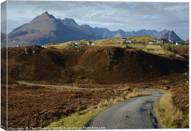 The Road from Glasnakille  Canvas Print by Chris Drabble