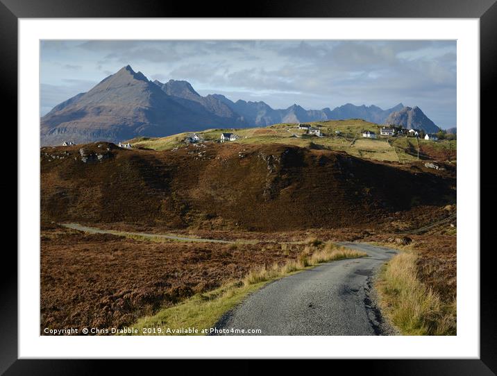 The Road from Glasnakille  Framed Mounted Print by Chris Drabble