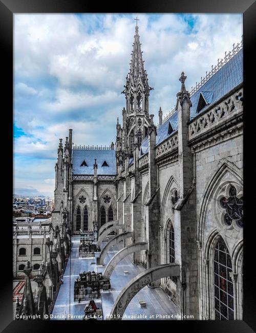 San Juan Basilica Cathedral Quito Ecuador Framed Print by Daniel Ferreira-Leite