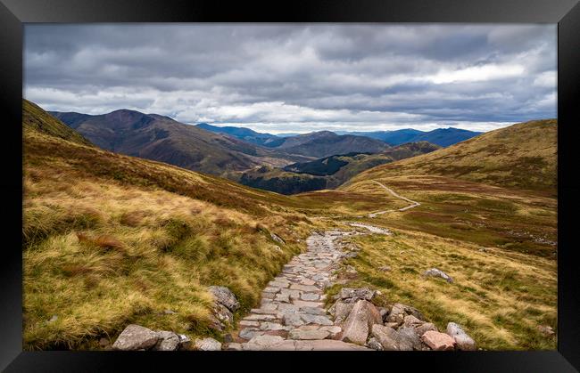 Path to Ben Nevis, Scotland.  Framed Print by Colin Allen