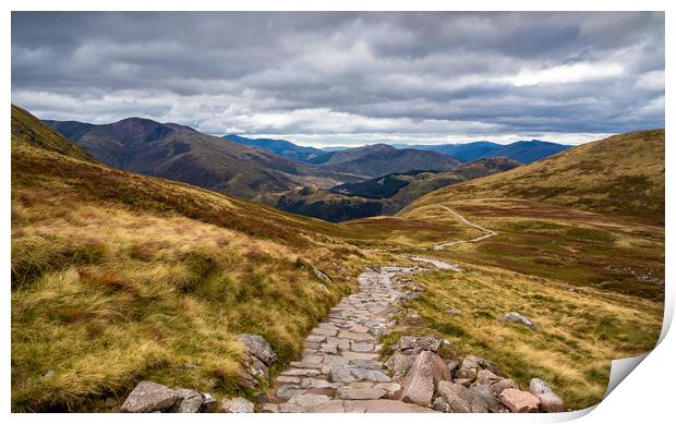 Path to Ben Nevis, Scotland.  Print by Colin Allen