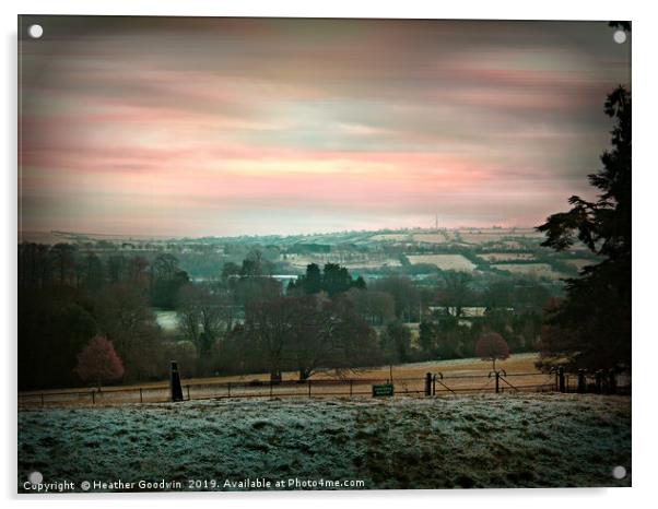 Winter Fields Acrylic by Heather Goodwin
