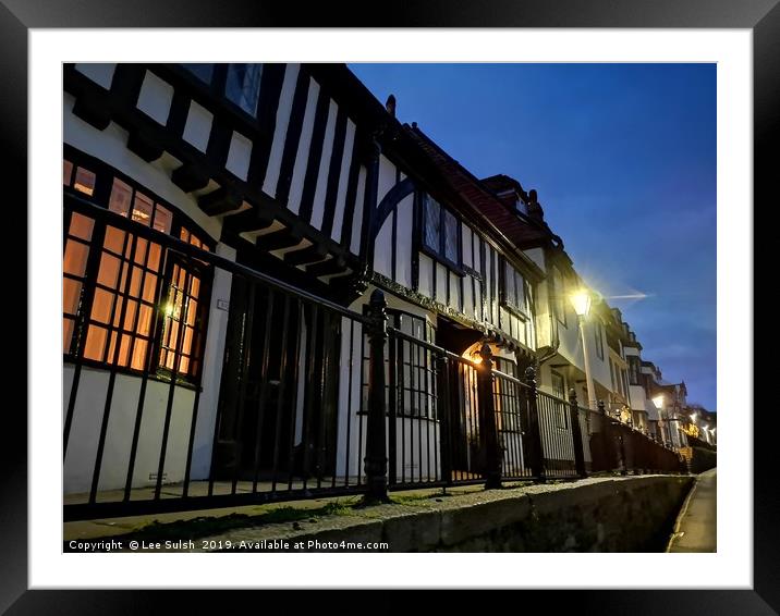 Hastings Old Town at dusk Framed Mounted Print by Lee Sulsh