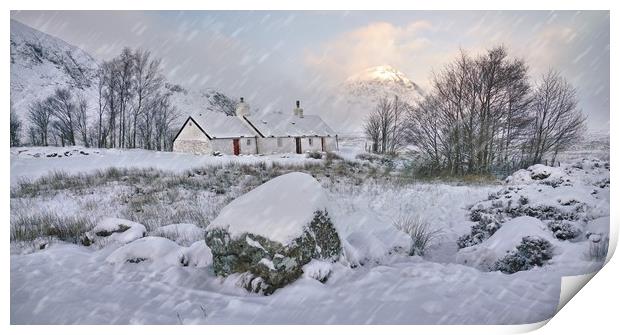Snowy Glencoe Print by JC studios LRPS ARPS