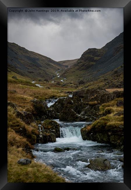 The Enchanting Honister Pass Framed Print by John Hastings