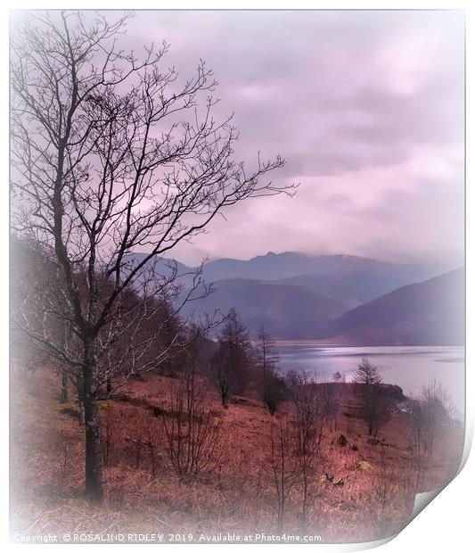 "Evening mists descend on Ennerdale " Print by ROS RIDLEY