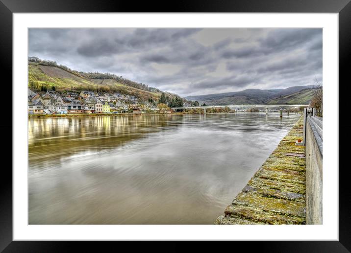 Across the Moselle Framed Mounted Print by Valerie Paterson