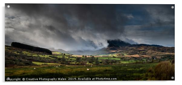 View above Dolgelllau, Snowdonia Acrylic by Creative Photography Wales