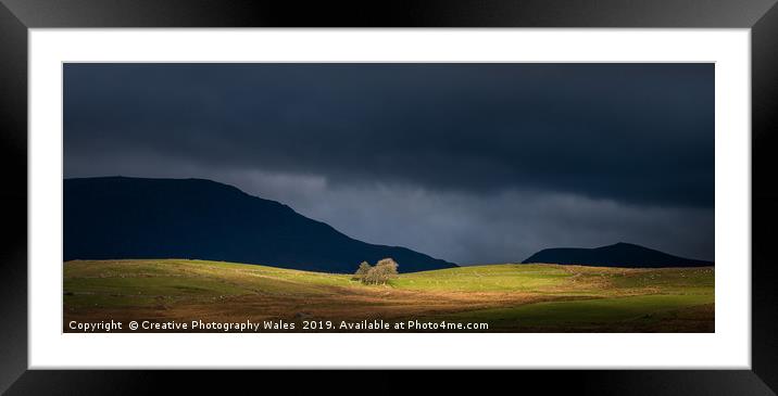 Landscape at Cwmystradllyn, Snowdonia National Par Framed Mounted Print by Creative Photography Wales