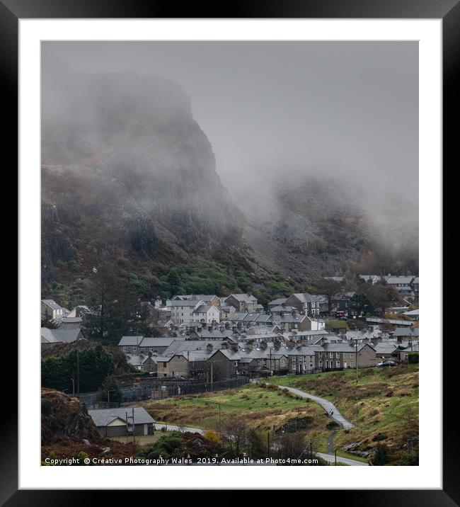 Blaenau Ffestiniog Landscape, Snowdonia National P Framed Mounted Print by Creative Photography Wales