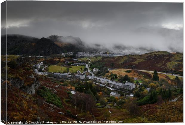 Blaenau Ffestiniog Landscape, Snowdonia National P Canvas Print by Creative Photography Wales