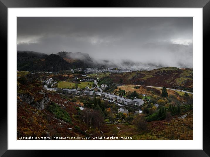 Blaenau Ffestiniog Landscape, Snowdonia National P Framed Mounted Print by Creative Photography Wales
