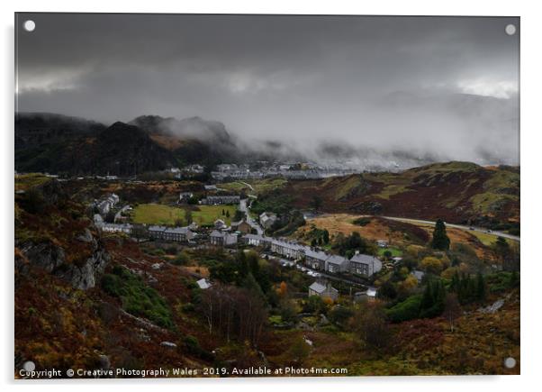 Blaenau Ffestiniog Landscape, Snowdonia National P Acrylic by Creative Photography Wales