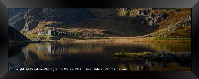Cwmorthin Slate Quarry, Blaenau Ffestiniog, Snowdo Framed Print by Creative Photography Wales