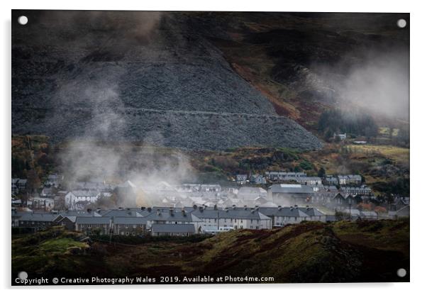 Blaenau Ffestiniog Landscape, Snowdonia National P Acrylic by Creative Photography Wales