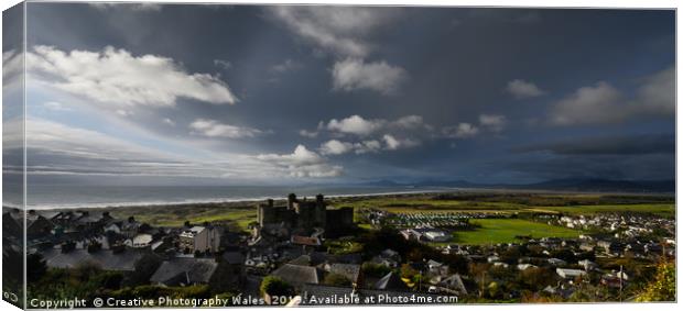 Harlech Castle; Snowdonia National Park Canvas Print by Creative Photography Wales