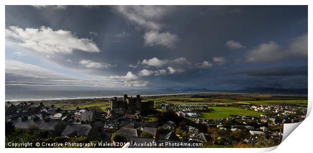 Harlech Castle; Snowdonia National Park Print by Creative Photography Wales