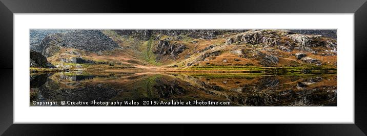 Cwmorthin Slate Quarry, Blaenau Ffestiniog, Snowdo Framed Mounted Print by Creative Photography Wales