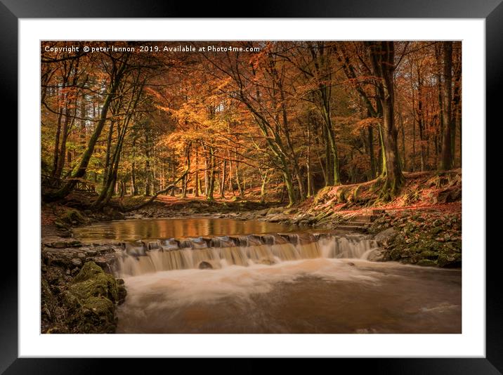 The Stepping Stones Framed Mounted Print by Peter Lennon