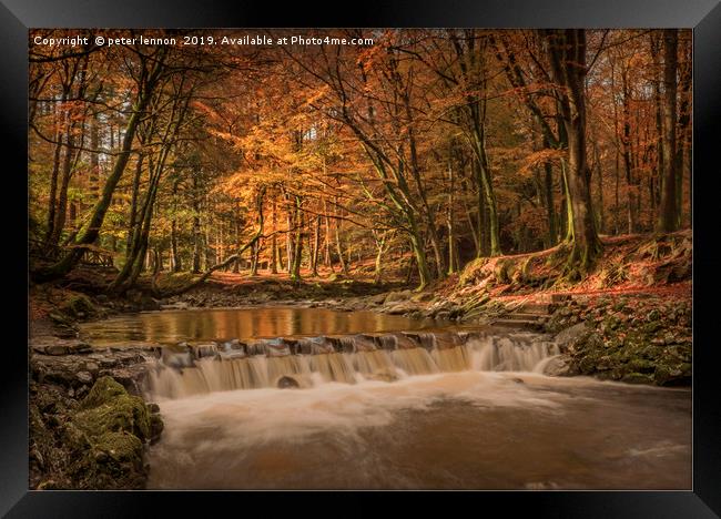 The Stepping Stones Framed Print by Peter Lennon