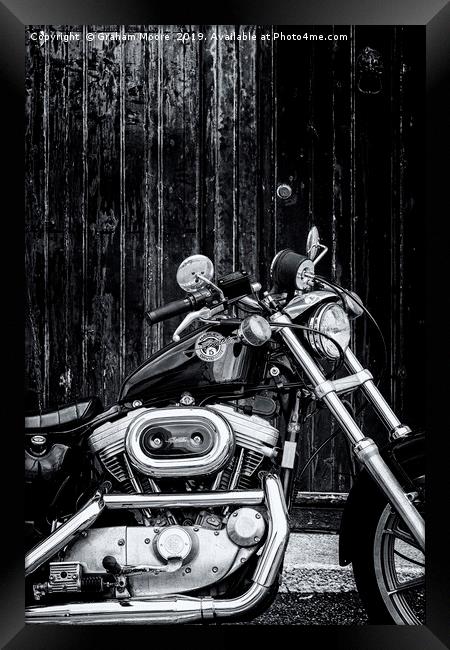 American motorcycle Framed Print by Graham Moore