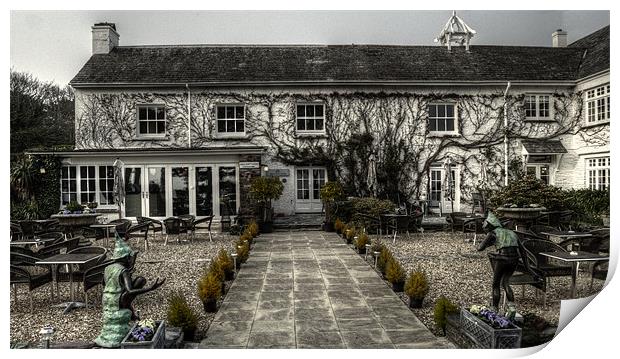 A Cornish Country House Hotel Print by Rob Hawkins