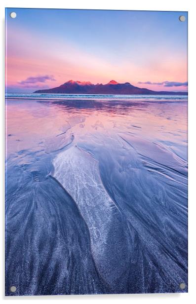Isle of Eigg sunrise Acrylic by John Finney