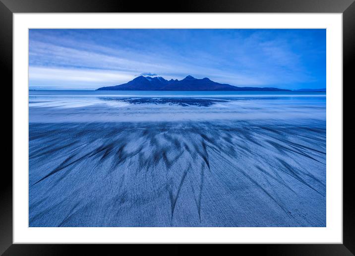 Sand formations on Laig beach Framed Mounted Print by John Finney