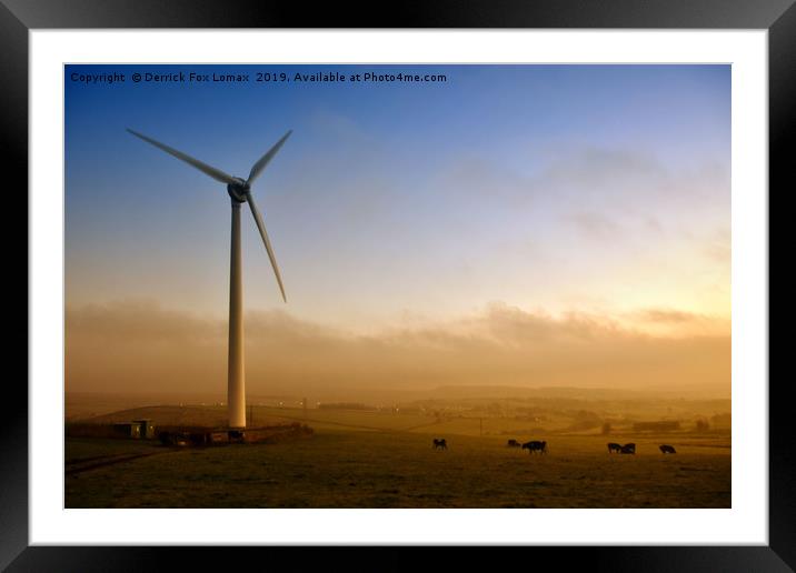 Lancashire landscape Framed Mounted Print by Derrick Fox Lomax